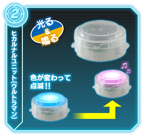 カラータイマー+青発光ユニット