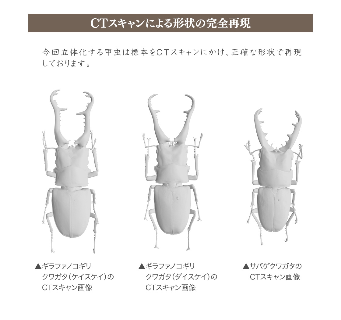 CTスキャンによる形状の完全再現