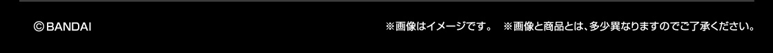 ©BANDAI ※画像はイメージです。 ※画像と商品とは、多少異なりますのでご了承ください。