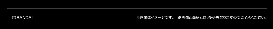©BANDAI　※画像はイメージです。※画像と商品とは、多少異なりますのでご了承ください。