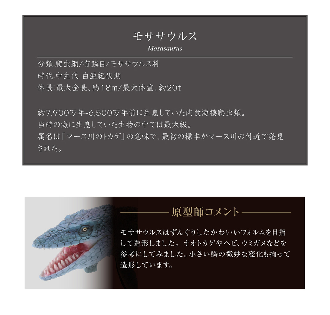 モササウルス Mosasaurus 原型師コメント