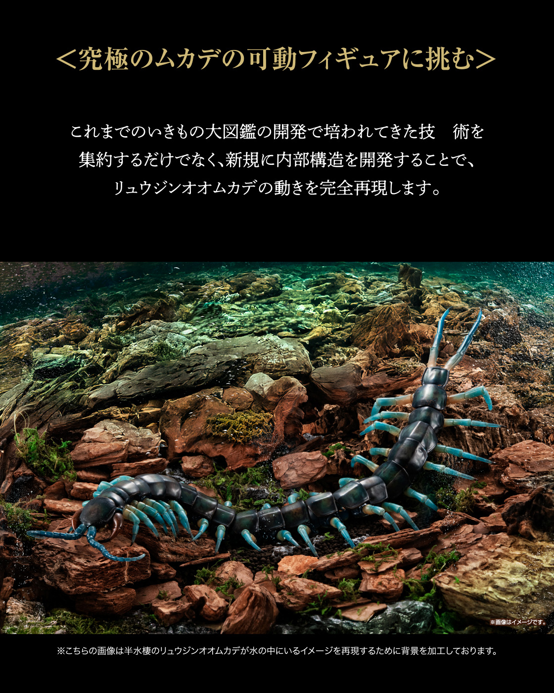 ＜究極のムカデの可動フィギュアに挑む＞