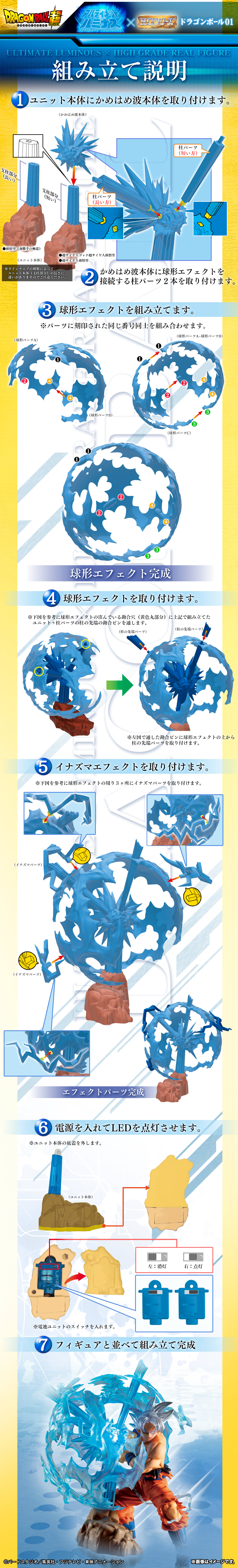 アルティメットルミナス×HGシリーズ　 ドラゴンボール 01の組み立て方