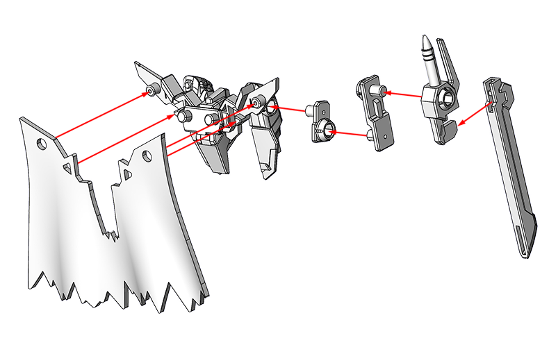 ブラックナイトスコード ルドラ(リデラード機、グリフィン機、リュー機、ダニエル機)