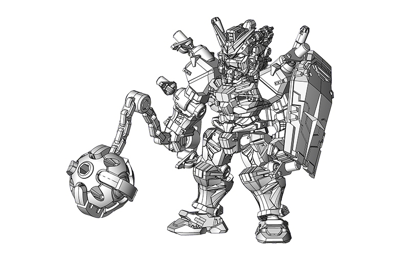 赤いガンダム＋MS武器セット B
