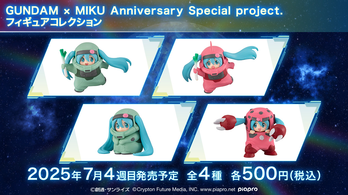 GUNDAM × MIKU Anniversary Special project. フィギュアコレクション