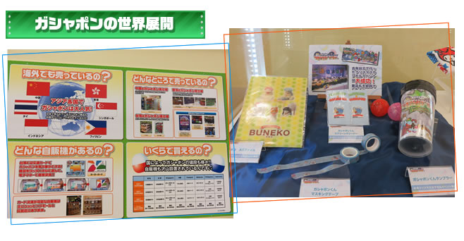 ガシャポンの世界展開