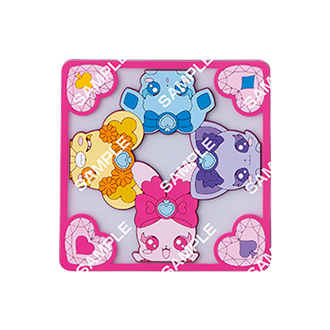 【フラットガシャポン】プリキュアオールスターズ クリアラバーコースター イメージ